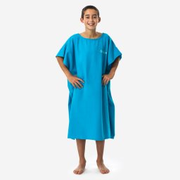 Poncho surf 100 Albastru Copii