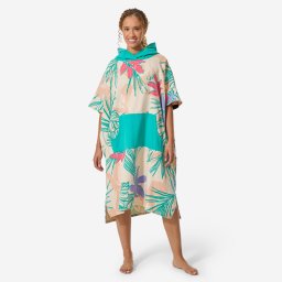Poncho de baie plajă 500 Lumi Verde Adulți peste 150 cm