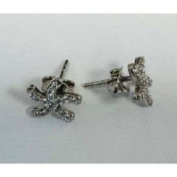 Cercei din Argint 925, Jolie Silver, pentru Dama, Model Stea de Mare, 0.92 g, Design Elegant si Romantic, Argintiu