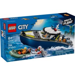 LEGO® City 60456 - Urmarire cu barca de politie