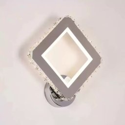 Aplica LED cu cristal Santana 34W, argintie, 3 tipuri de lumina