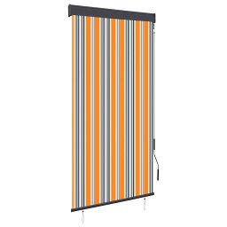 Jaluzea tip rulou de exterior, galben si albastru, 80 x 250 cm GartenMobel Dekor