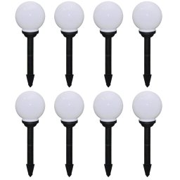 Lampi de exterior pentru alee LED 8 buc. 15 cm, cu tarus de sol GartenMobel Dekor