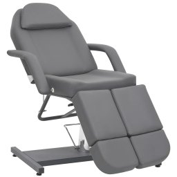 Scaun tratament de înfrumusetare, gri, 180x62x78 cm, piele eco GartenMobel Dekor