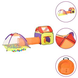 Cort de joaca pentru copii 250 bile, multicolor, 338x123x111 cm GartenMobel Dekor