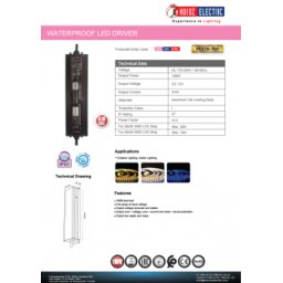 Transformator led slim 100W 12V DC IP67 VESTA-100/12