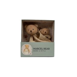 Set cadou doudou + zornaitoare cu ursuletul marcel, egmont toys