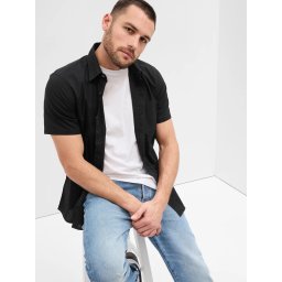 Tricouri cu maneca scurta pentru barbati GAP - negru