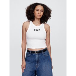 GAP Ribbed Tank Top with Logo - Women's