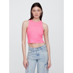 GAP Ribbed Tank Top with Logo - Women's