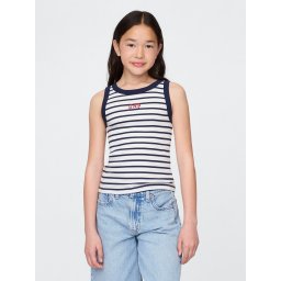 GAP Children's ribbed tank top with logo - Girls