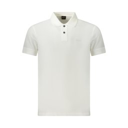 Tricou polo BOSS pentru bărbați, alb