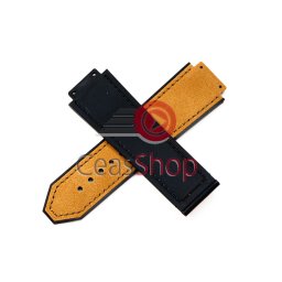 Curea tip Hublot silicon si piele maron
