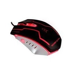 Mouse TACMARS-MM2, MM-2, 5000 dpi, negru-rosu