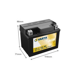 Baterie Moto AGM 12V 3Ah Varta Powersports T4L-4 / 503014004
