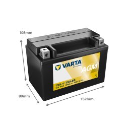 Baterie Moto AGM 12V 8Ah Varta Powersports TX9-4 / 508012014