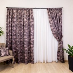Draperie Hiko ROYAL SHINE roz, cu rejansa, 1 bucată