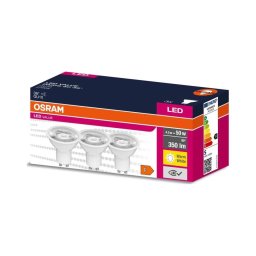 SET 3x bec LED Osram PAR16 GU10/4,5W/230V 2700K