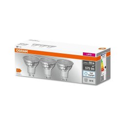 SET 3x bec LED Osram PAR16 GU10/6,9W/230V 6500K
