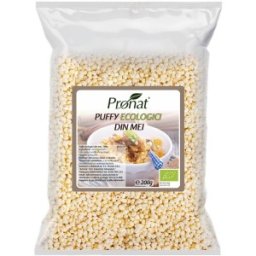 Set 2 x Puffy Bio din mei expandat Natur, 200 g