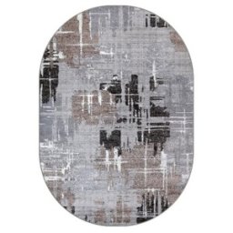 Covor Oval, 100 x 200 cm, Gri / Maro, Mira 24037/123