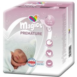Set 2 x 20 Scutece Copii Magics Prematur, 3 kg