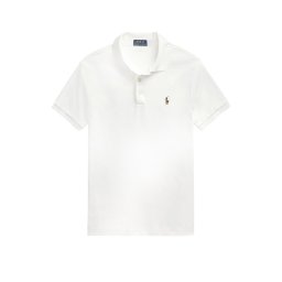 POLO RALPH LAUREN Polo Pima Polo-Ssl-Knt 710685514001 100 white