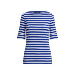 RALPH LAUREN Bluză Rfnd Strtch 1X1 Rib-Knit 200P03750002 400 blue