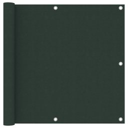 Paravan de balcon, verde închis, 90x400 cm, tesatura oxford GartenMobel Dekor