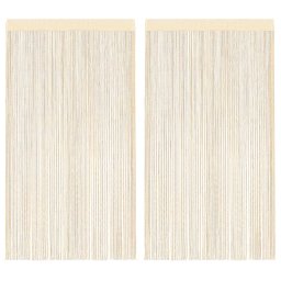 Draperii cu franjuri, 2 buc., 140 x 250 cm, crem GartenMobel Dekor