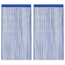Draperii cu franjuri, 2 buc., 100 x 250 cm, albastru GartenMobel Dekor