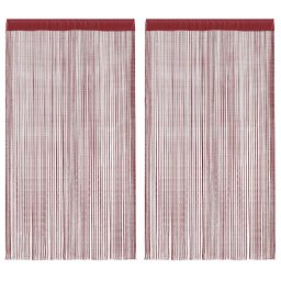 Draperii cu franjuri, 2 buc., 100 x 250 cm, rosu burgund GartenMobel Dekor