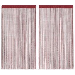 Draperii cu franjuri, 2 buc., 140 x 250 cm, rosu burgund GartenMobel Dekor