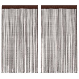 Draperii cu franjuri, 2 buc., 100 x 250 cm, maro GartenMobel Dekor
