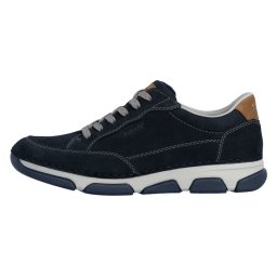 Pantofi barbati, Rieker, 15900-14-Albastru, casual, piele naturala, cu talpa joasa, albastru (Marime: 40)