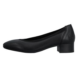 Pantofi dama, Rieker, 43452-00-Negru, casual, piele naturala, cu toc, negru (Marime: 41)