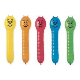 Set de 5 baloane colorate în formă de omidă