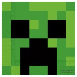 Minecraft: Șervețele cu model creeper - 20 buc