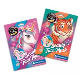 Clementoni: Crazy Chic: Mască de frumusețe - Tigru și Unicorn, diverse modele