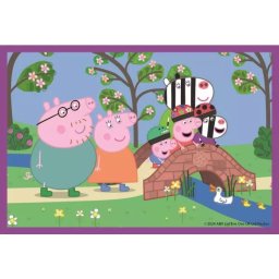 Cuburi de poveste Peppa Pig - set de 6 bucăți