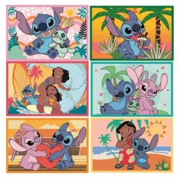 Clementoni: Cuburi puzzle Stitch - set de 6 bucăți