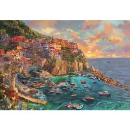 Colecție de Înaltă Calitate: Puzzle pictură Manarola - 2000 de piese