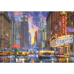 Colecție de Înaltă Calitate: Puzzle Manhattan ploios - 2000 de piese