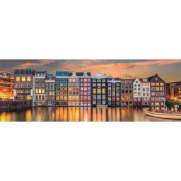 Clementoni: Colecție de Înaltă Calitate: Puzzle Panoramic Amsterdam - 1000 piese