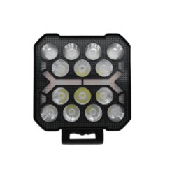 Proiector auto 14 LED Patrat 4inch alb si galben 12/24V IP67