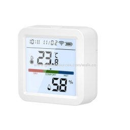 Senzor inteligent, cu afisaj de temperatura si umiditate smart Zigbee, termometru si higrometru de camera, Compatibil Tuya Suport Alexa, Google Home SmartWiz