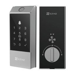 Yala inteligenta cu amprenta, multiple metode de deblocare, Wi-Fi, verificare status inchidere - EZVIZ CS-DL04(WBCP,M)