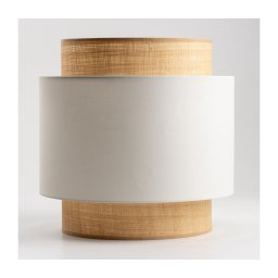 Abajur universal KERIA, Ø 40 cm, bej/alb