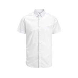 JACK & JONES Cămaşă Jjjoe Ss Plain 12195062 C-N100 white