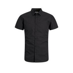 JACK & JONES Cămaşă Jjjoe Ss Plain 12195062 C-N10 black